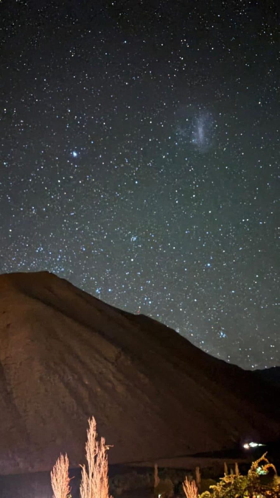 Starry sky over the hills of Pisco Elqui